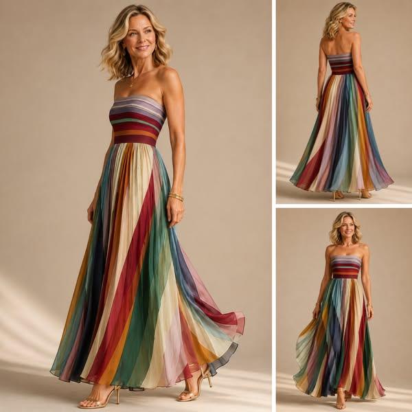 Robe Maxi Élégante à Imprimé Floral   Dos Nu Chic